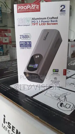 Promate 160W //27600mah!! ALUMINIUM Crafter PD Power Bank!!