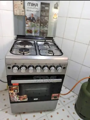 Mika 3+1,60x60, E. Baking Oven+Grill,S. Steel, Glass Lid,