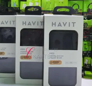 Havit 20000mah 22.5W Fast Charging Power Bank- PB92