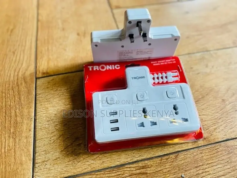Tronic Multiplug With USB 2 Way Extension Socket Extension