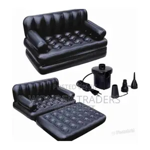 1.88M*1.52M*64CM 5in1 Inflatable Multifunction Sofa-Bed.