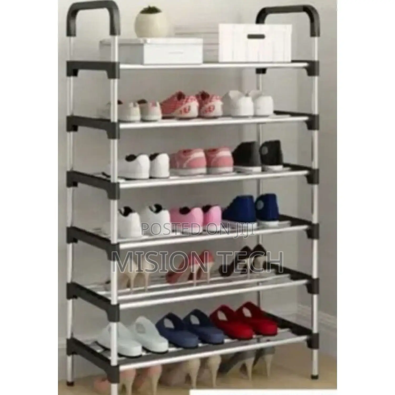 7 Layer Stainless Steel Executive Shoe Rack