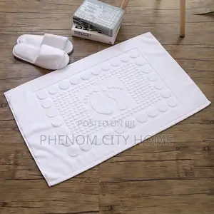 White Towel Floor Mats