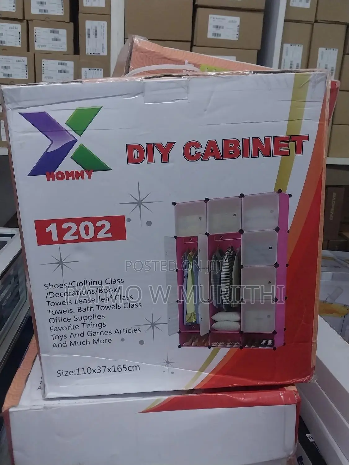 Wardrobe,Plastic Portable Wardrobe 3 Column