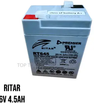 Ritar Backup Battery 6volts 4.5ah Motorbike