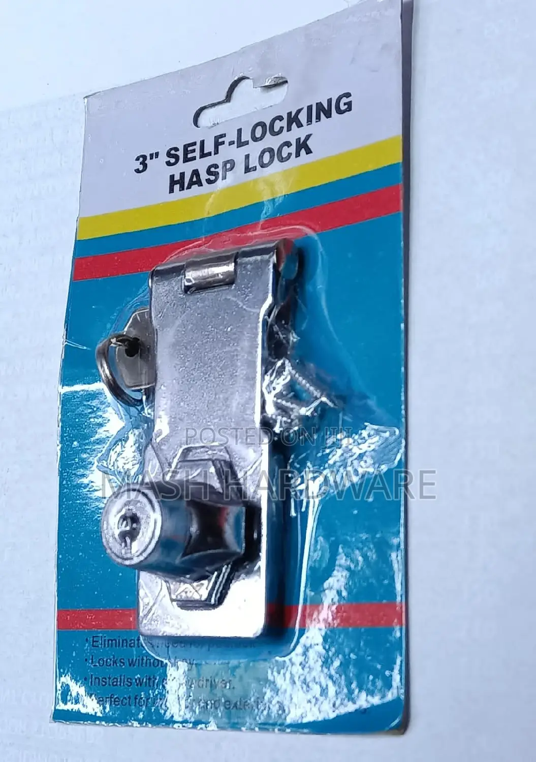 3 " 4" Self- Locking Hasp Lock