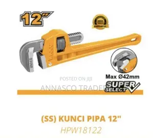 INGCO HPW18122 STRONG Pipe Wrench "Size:12""