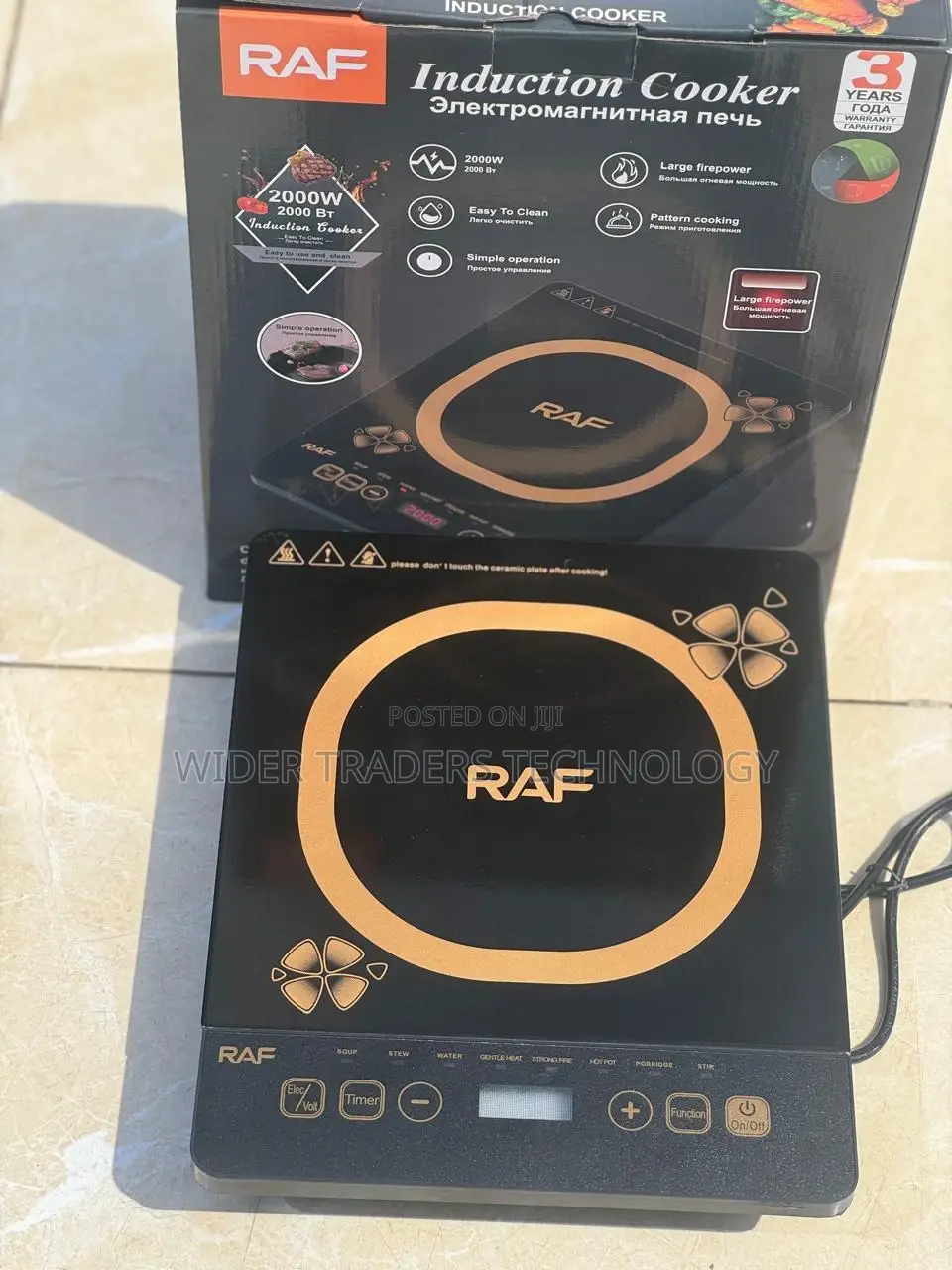 RAF 2000W Portable Induction Cooktop Cooker