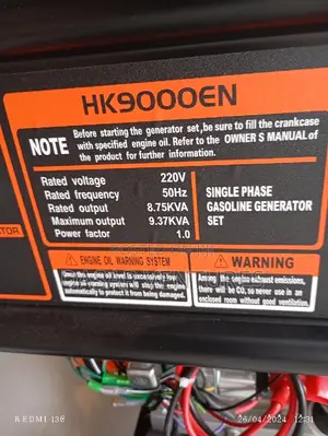 Generator - Hk 9000en 9kva