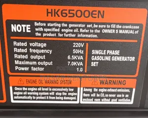 Generator - Hk 6500en