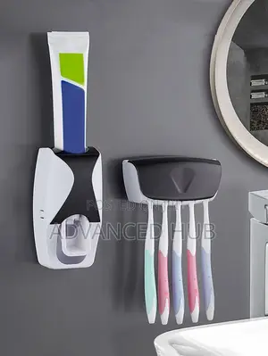 Toothbrush Holder With Paste Dispenser