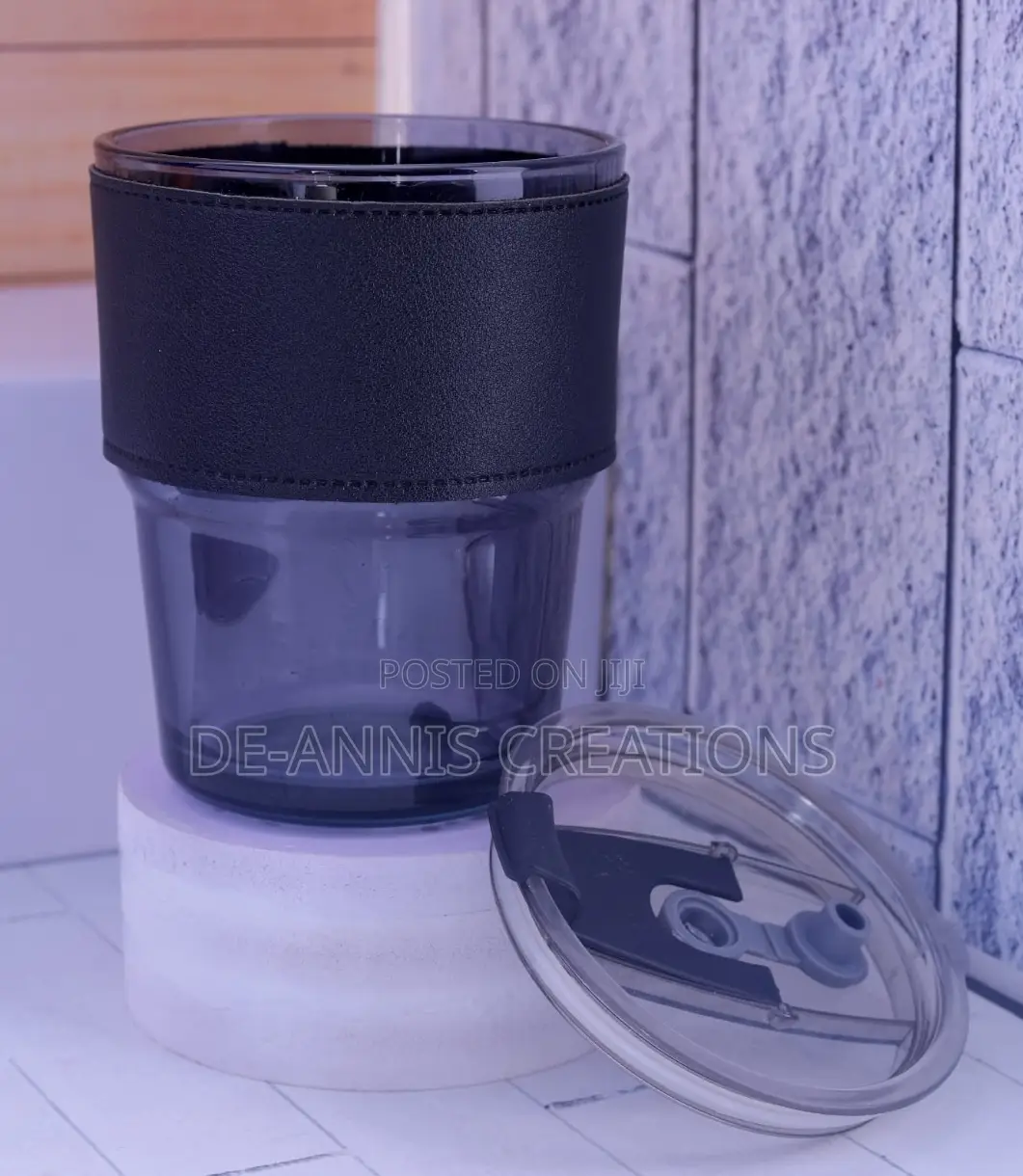 450ml Slub Glass Cup