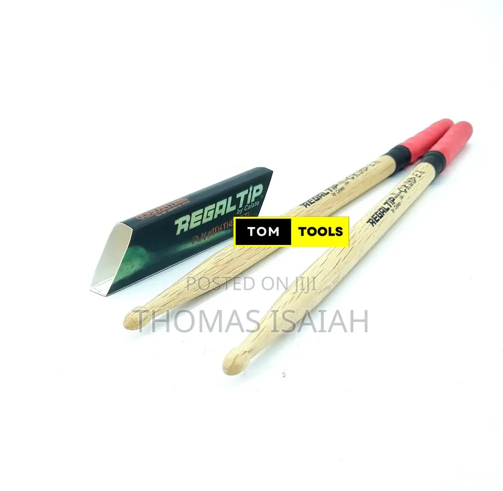 Regal Tip Grind Ex Padded Grip 5A Drum Sticks