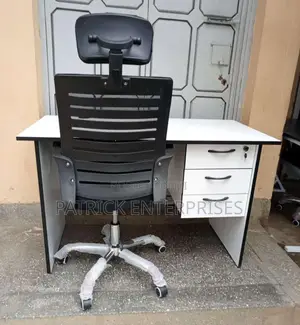 1.2 MTRS Office Desk Plus High Back Recliner Office Chair