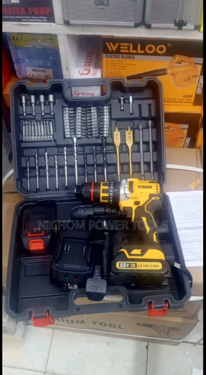 Cordless 88v Dewalt Hammer Drill With Impact