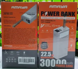 Amaya 30,000mah APW-03 22.5W Quick Charger Power Bank
