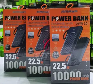 Amaya APW10 22.5W 10,000mah Powerbank With 4 Built in Cables