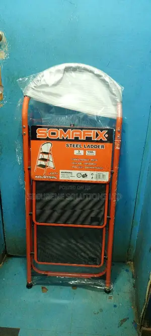 3 Steps Steel Household a-Frame Ladder Somafix