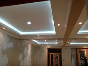Gypsum Ceiling Lit With Snake Light