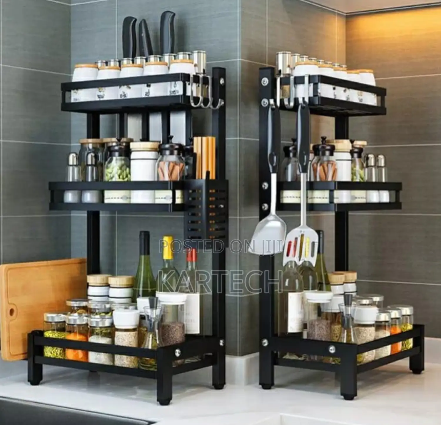 3 Layer Multifunctional Spice Rack