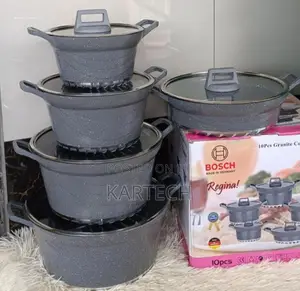10 PCS Bosch Grey Cookware Set