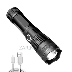 Brightest Flashlight With Zoom P50 Torch - Rechargeable