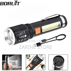 XHP50 Zooming Flashlight - Rechargeable Security Torch