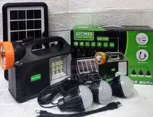 Solar Lamp With Radio, Bluetooth and 3 Bulbs - Gd-102