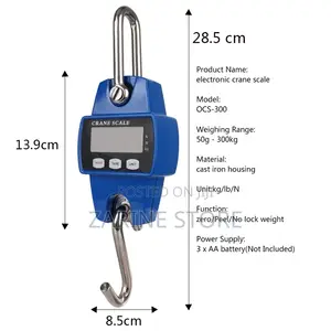 Digital Crane Scale 300kgs Weighing Machine + Batteries