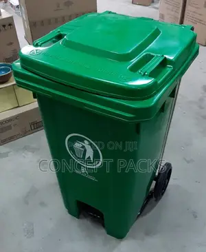 100 Litres Green Colour Coded Pedal Bin