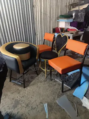 Pedicure Seat, Puff, Love Seat and 2 Manicure Seats 