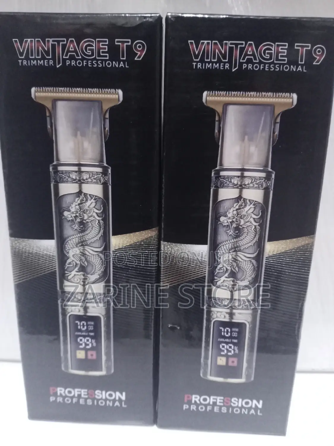 Professional Vintage T9 Trimmer, T Blades, USB Charging