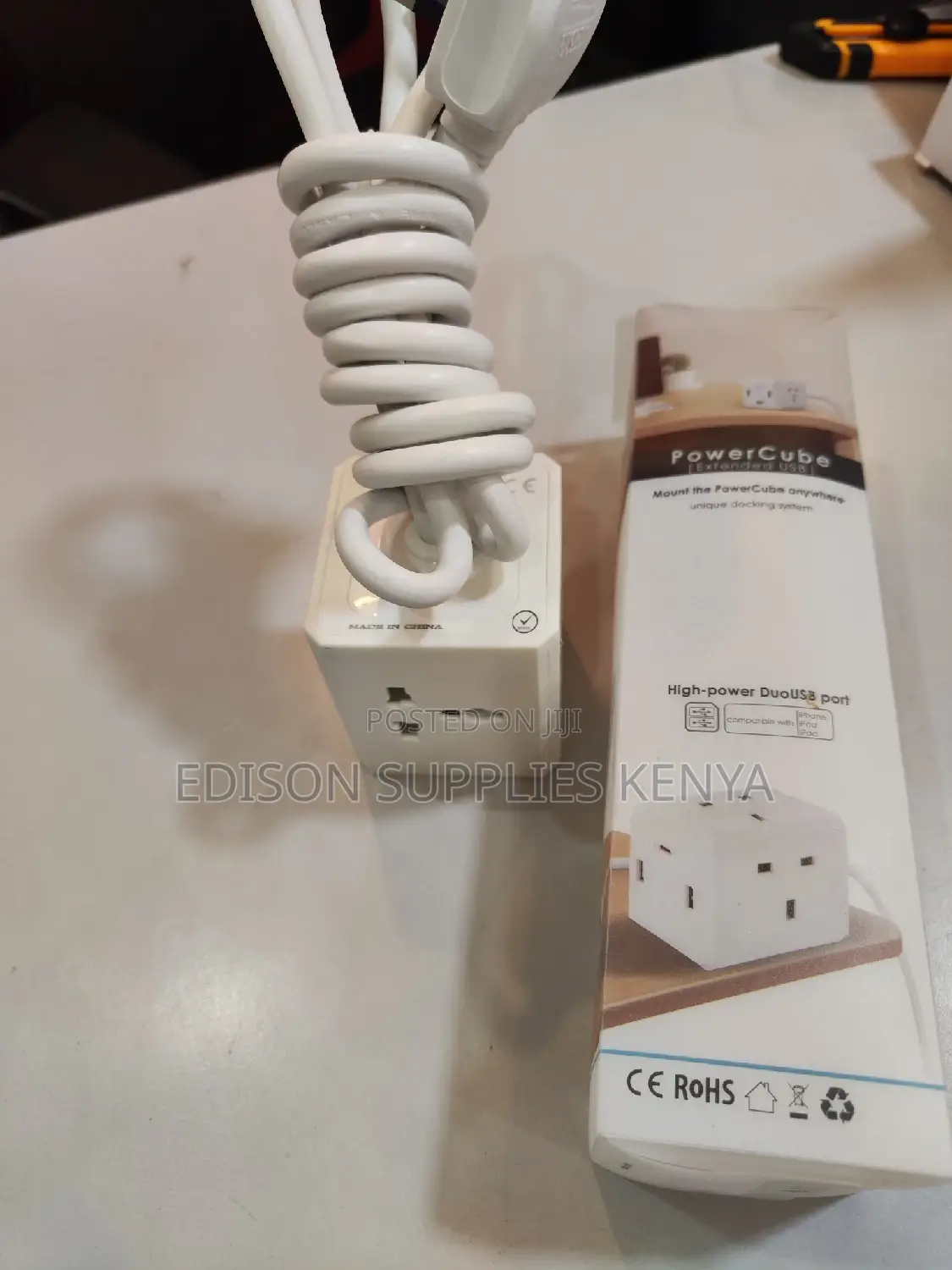 Cube Extension Cables + 3 Usb Ports 4 Way Multiplug Sockets