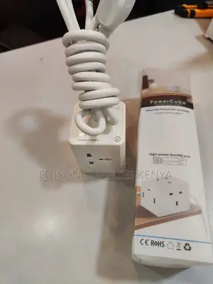 Cube Extension Cables + 3 Usb Ports 4 Way Multiplug Sockets
