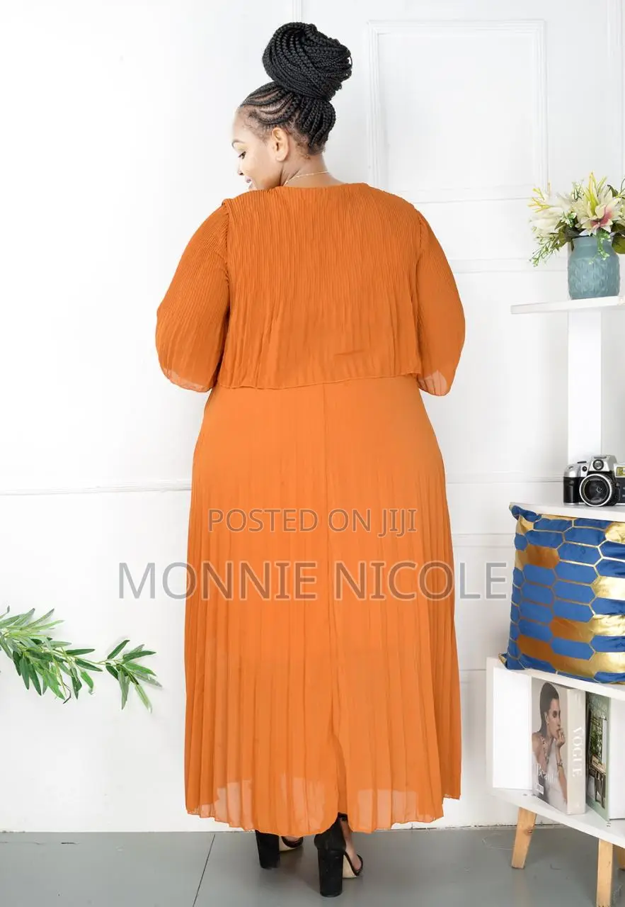 Burnt Orange Stylish Dress