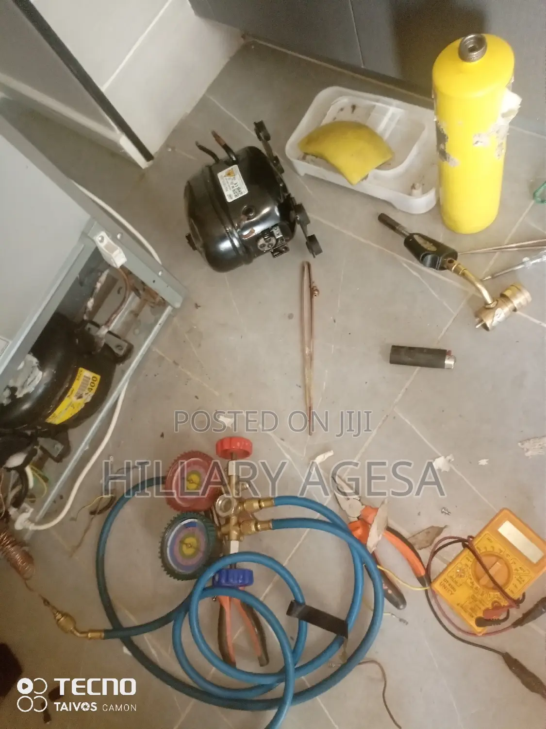 Min Fridge Compressor Replacement and Gas Refills