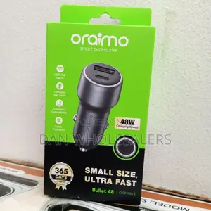 Oraimo Car Charger 48 W Charging Speed