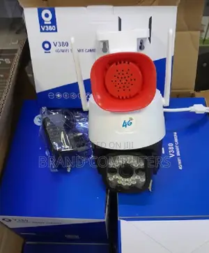 V380 Pro Siren Surveillance 4g Camera CCTV Wireless Camera