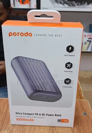 Porodo Power Bank 10000mah PD 20W