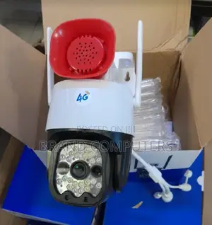 WIRELESS 4G Simcard 360 Degrees PTZ CCTV Siren Camera