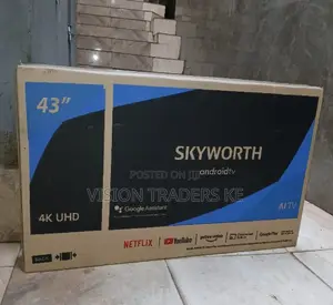 Skyworth 43'' Smart Android Google Tv Frameless Tv,Netflix.
