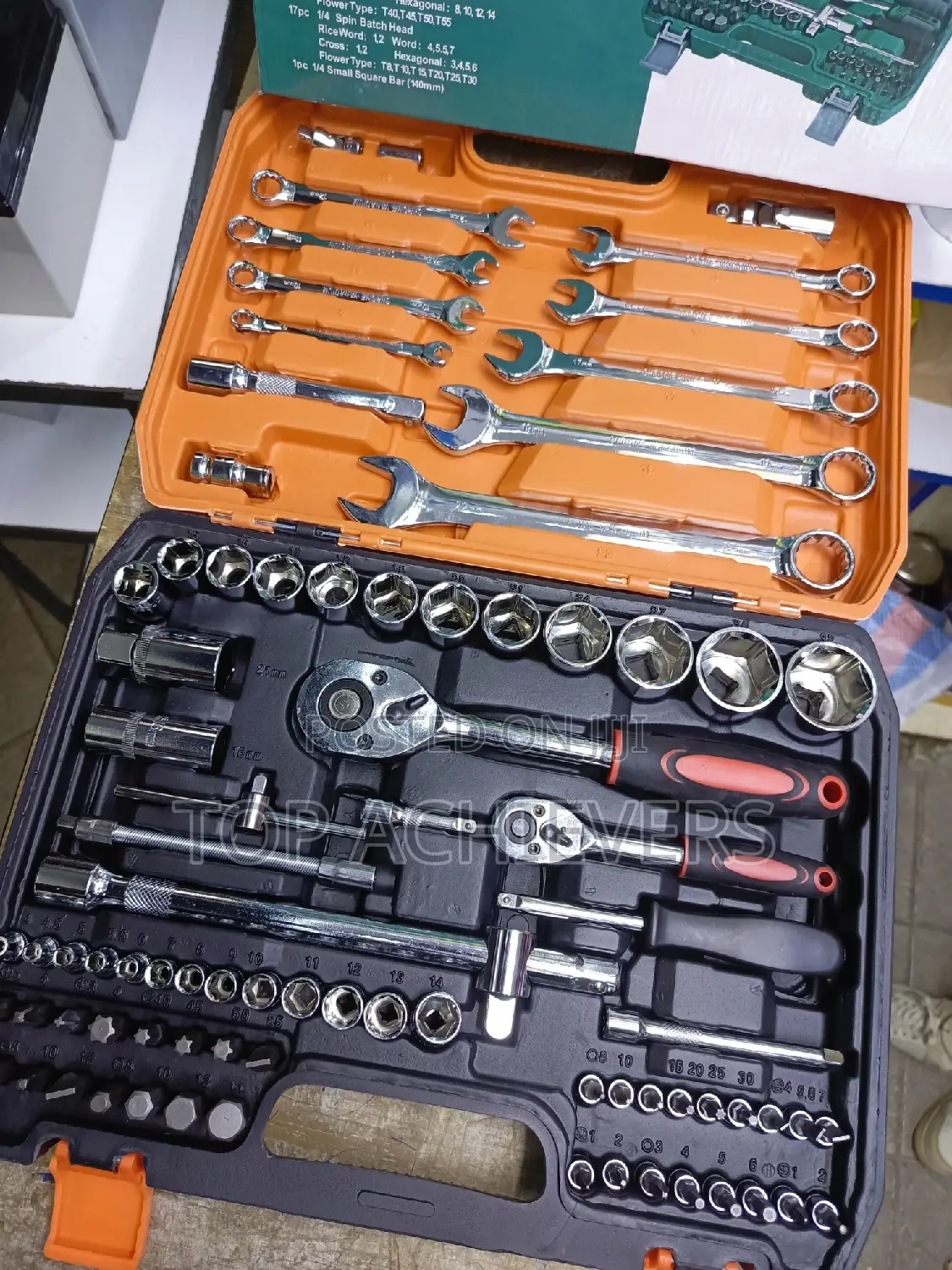 Spanner Box Tool Kit Wrench Socket Set 82pcs