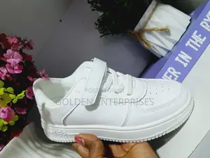 White Kid's Sneakers, Size 25-37