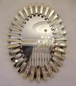 Oval Sunburst Wall Decor Mirror 94 Cm/65 Cm