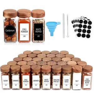 29pcs Set Glass Storage Jars With Bamboo Lid