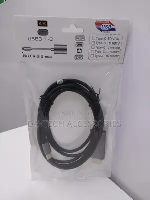 Type C to Hdmi 2.0 Cable Hdmi Cable 60mhz – 1.5meter