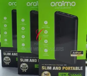 Oraimo Toast 10 Flash 10,000mah P118D Power Banks.