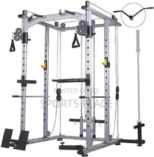 Multifunction Power Cage With Cable Cross Over