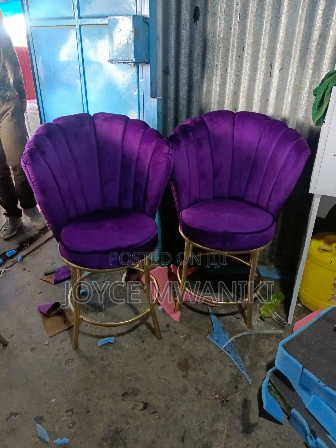 Manicure Flower Seats, Purple 