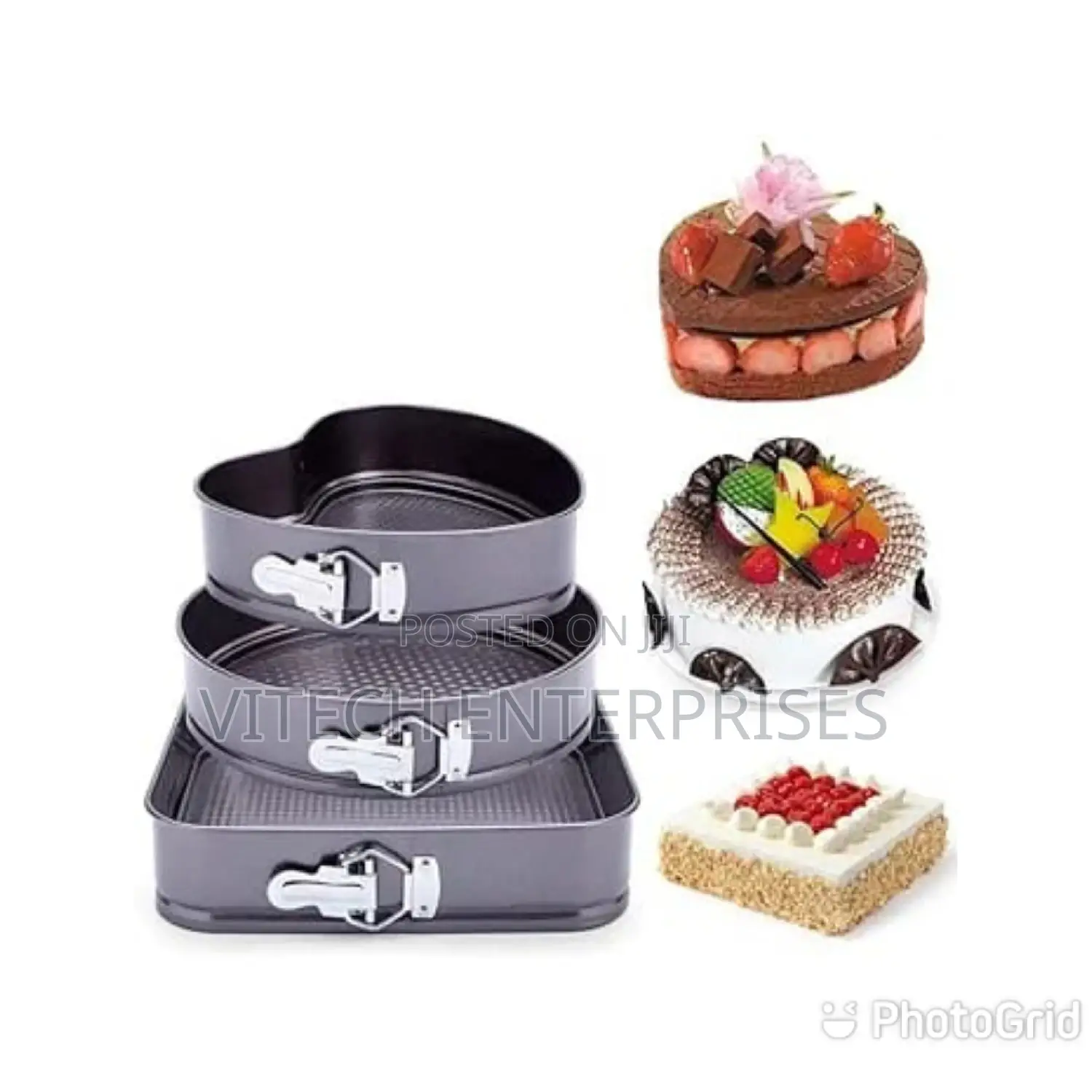 3pcs Non Stick Baking Tin